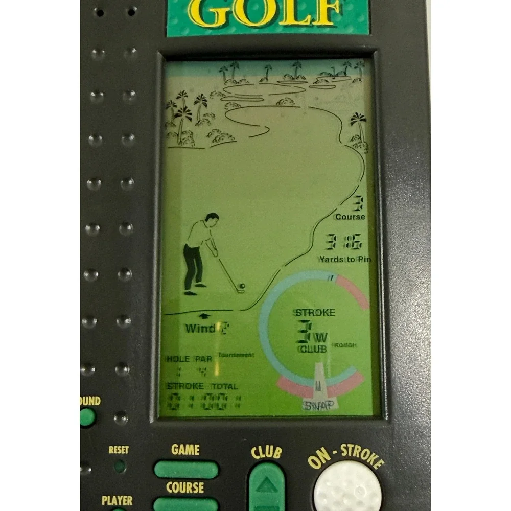 Monte Carlo Tournament Golf Handheld Game OS Black Model 1930 Retro LCD Vintage